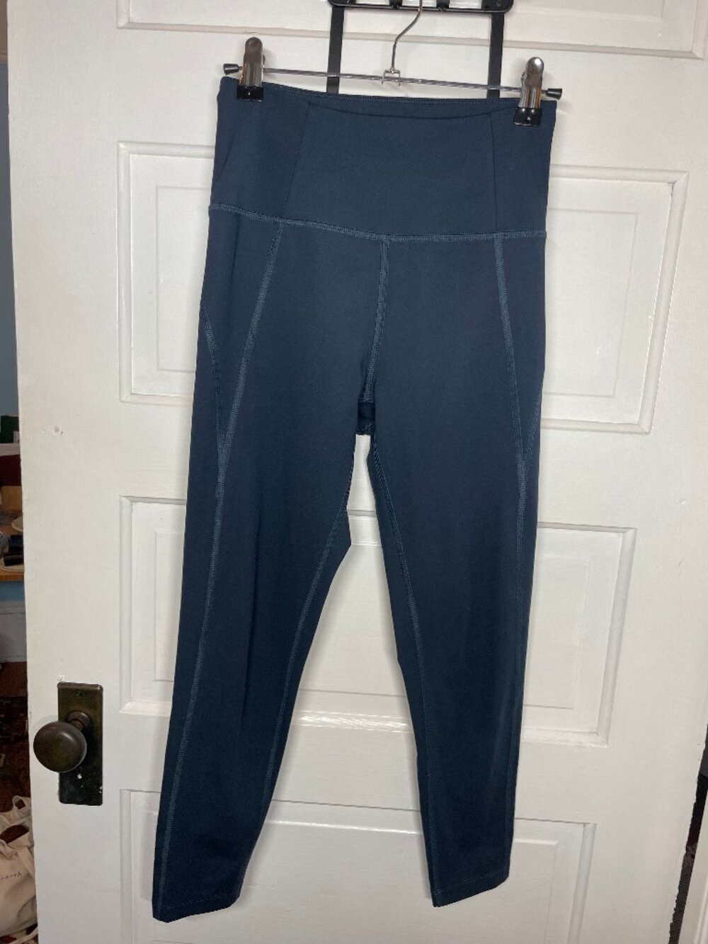 Navy Girlfriend Collective high-rise yoga leggings